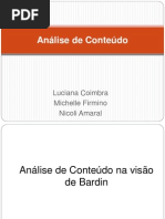 Análise de Conteúdo Completa