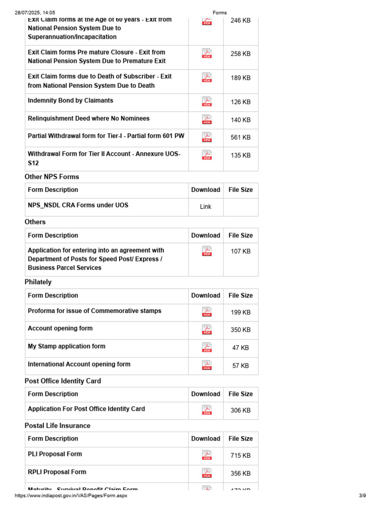 NPS Closure and Withdrawal Forms | PDF