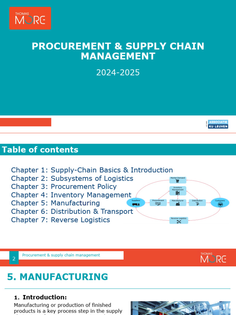 Procurement & Supply Chain Overview | PDF | Supply Chain | Business Process