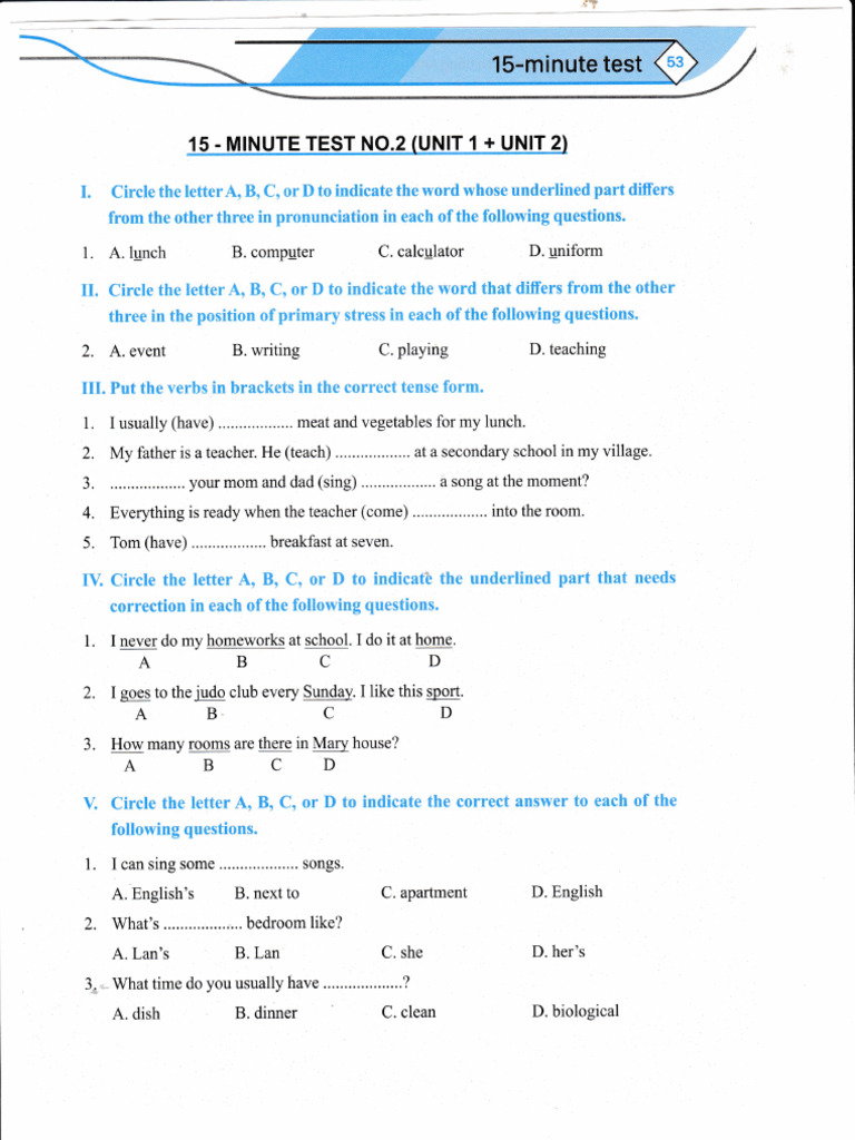 Unit 2 Global Success 6 | PDF