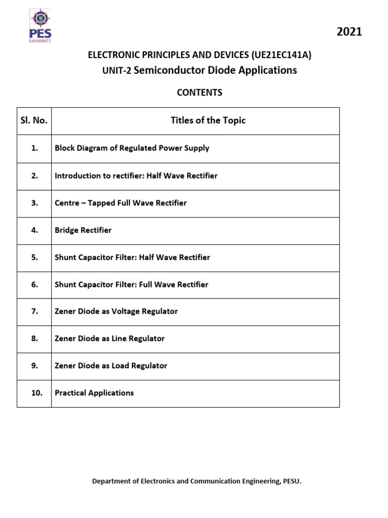 Semiconductor Diode Applications Guide | PDF | Rectifier | Power Supply