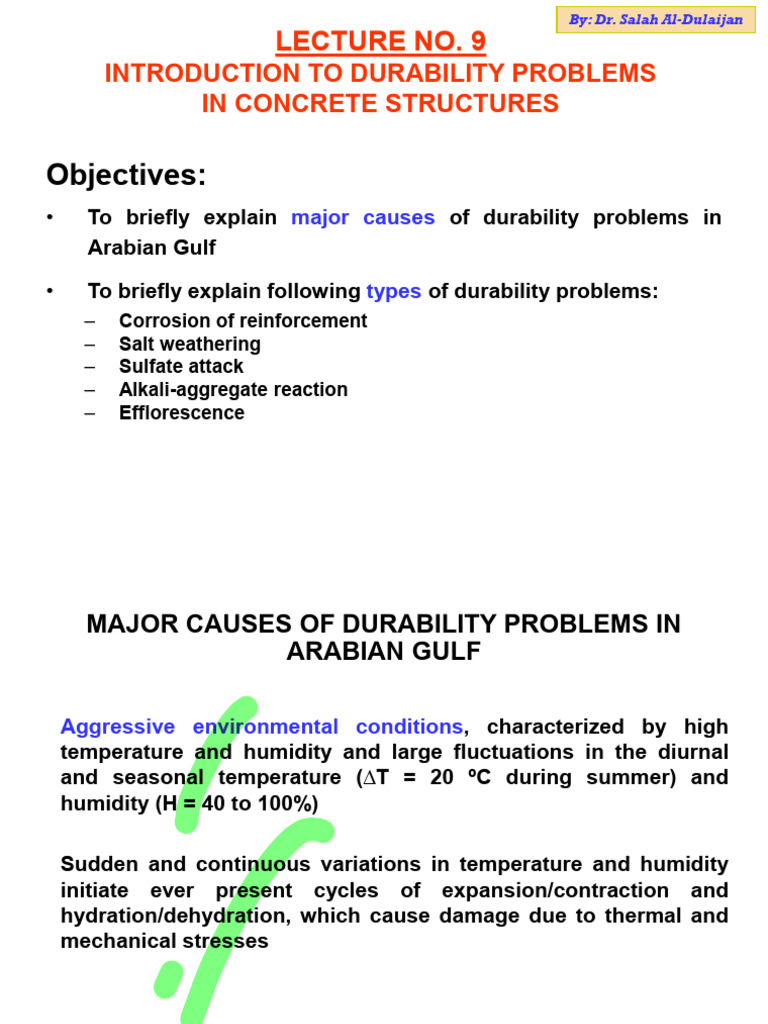 Durability Issues in Gulf Concrete Structures | PDF | Concrete | Corrosion