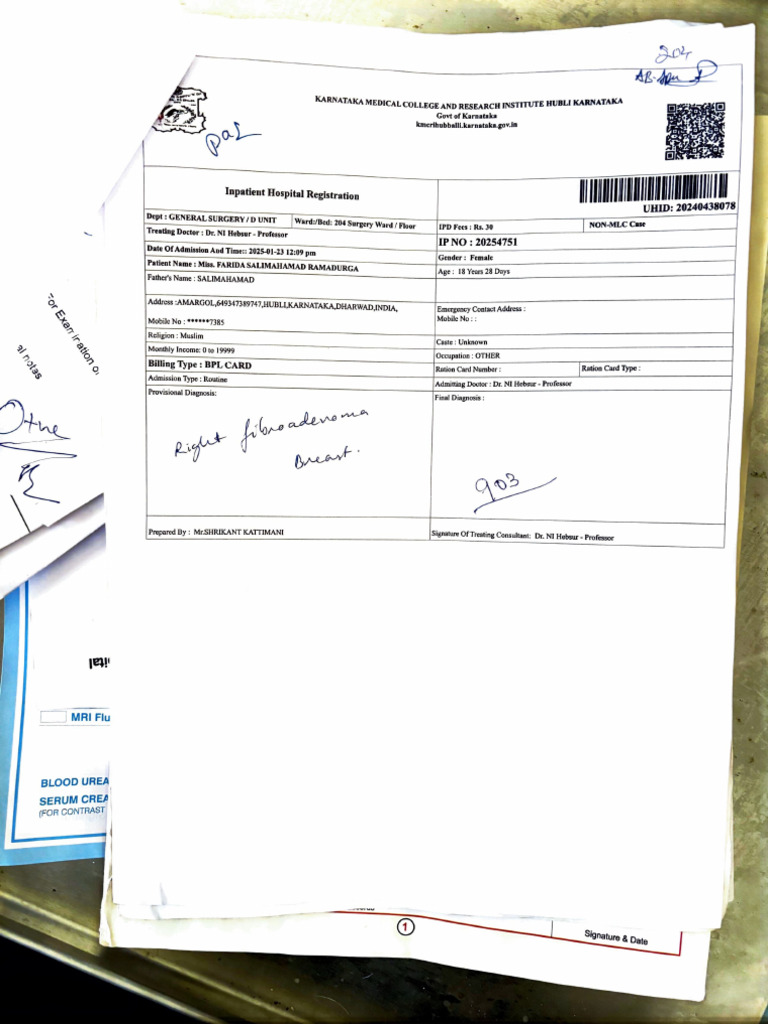 Karnataka Medical Patient Records | PDF | Social Programs | Health Sciences