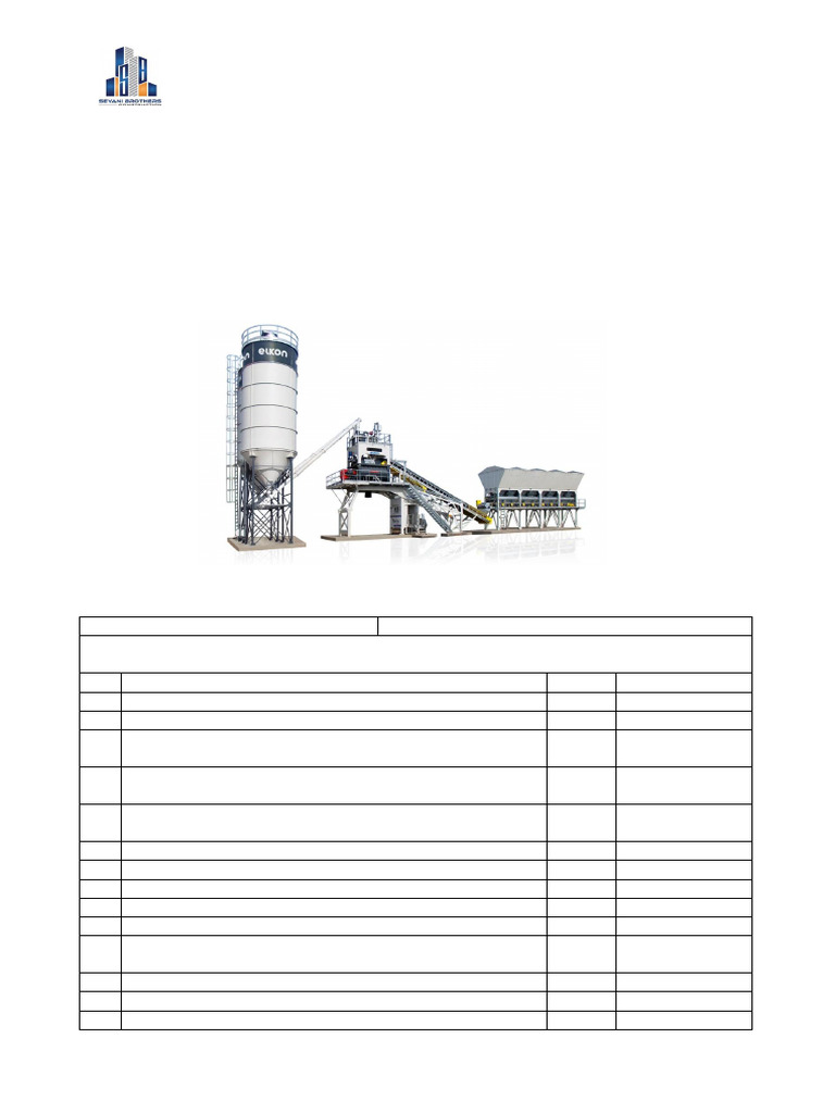 Batching Plant Inspection Checklist | PDF