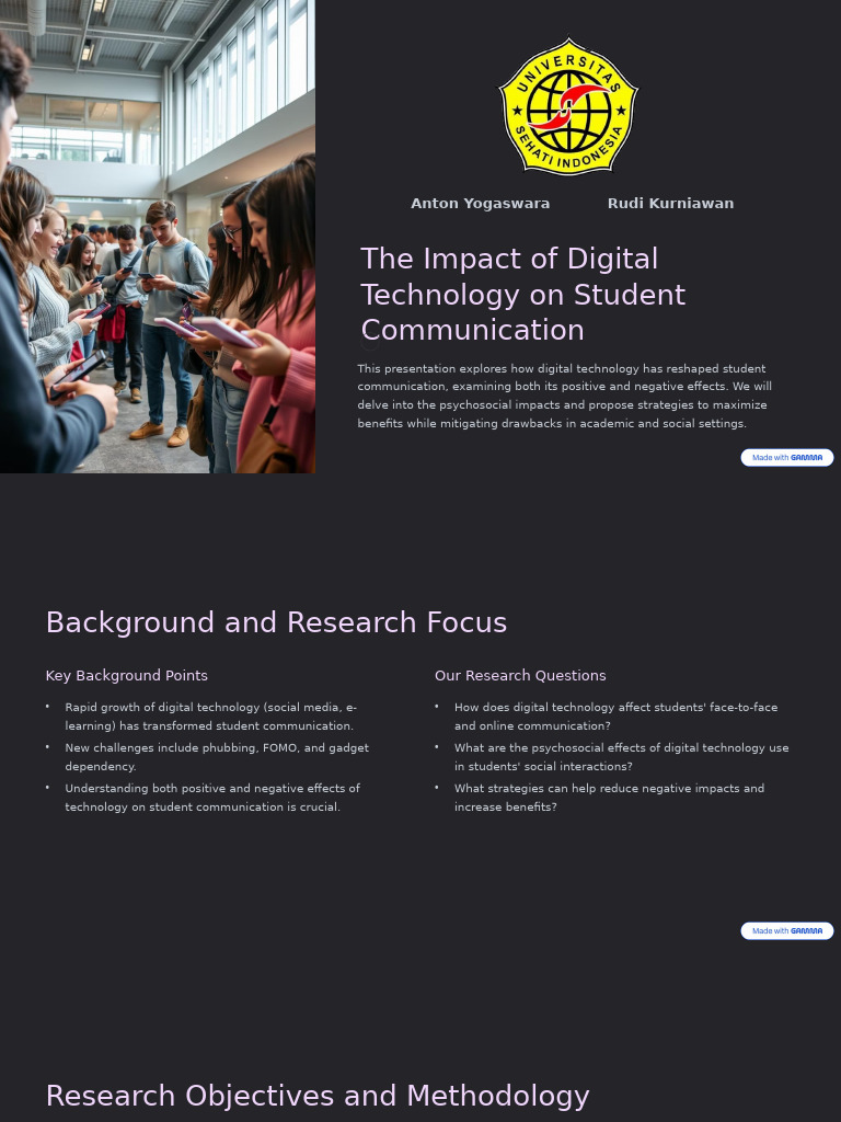 The Impact of Digital Technology On Student Communication | PDF ...