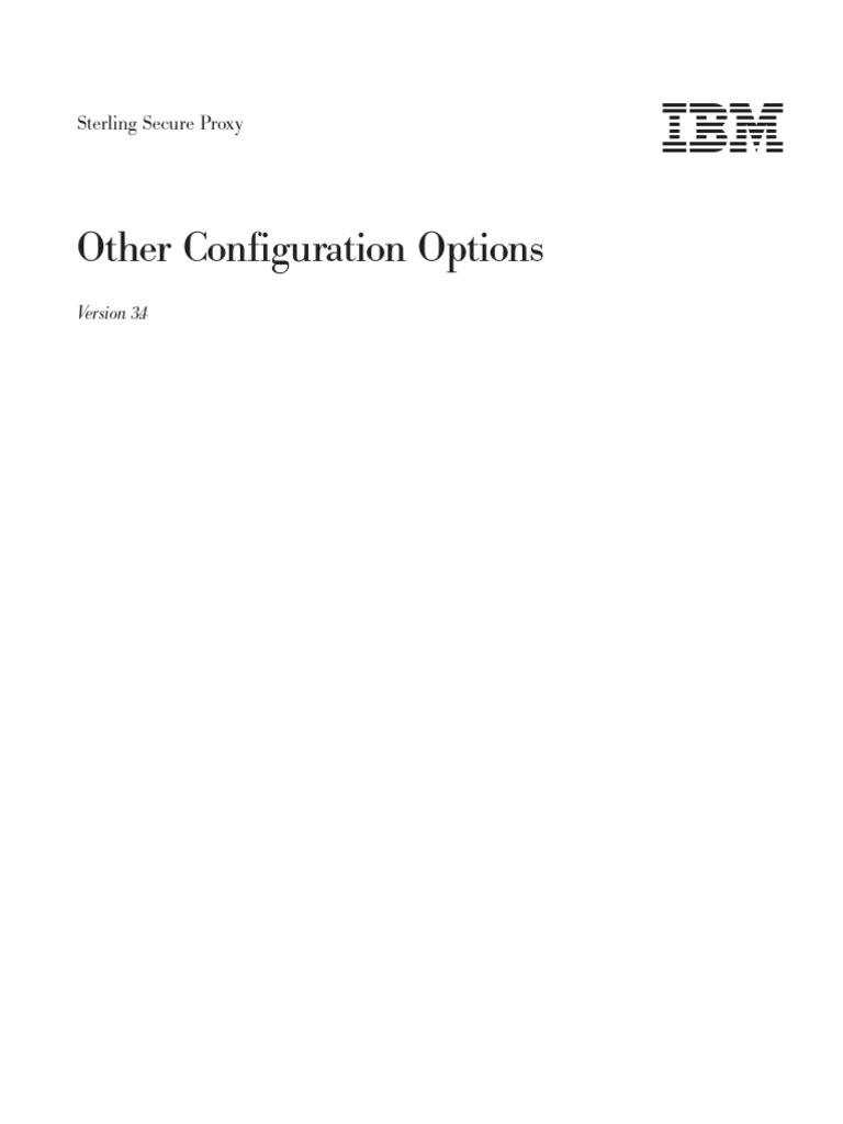 Sterling Secure Proxy Configuration Guide | PDF | Proxy Server | File ...