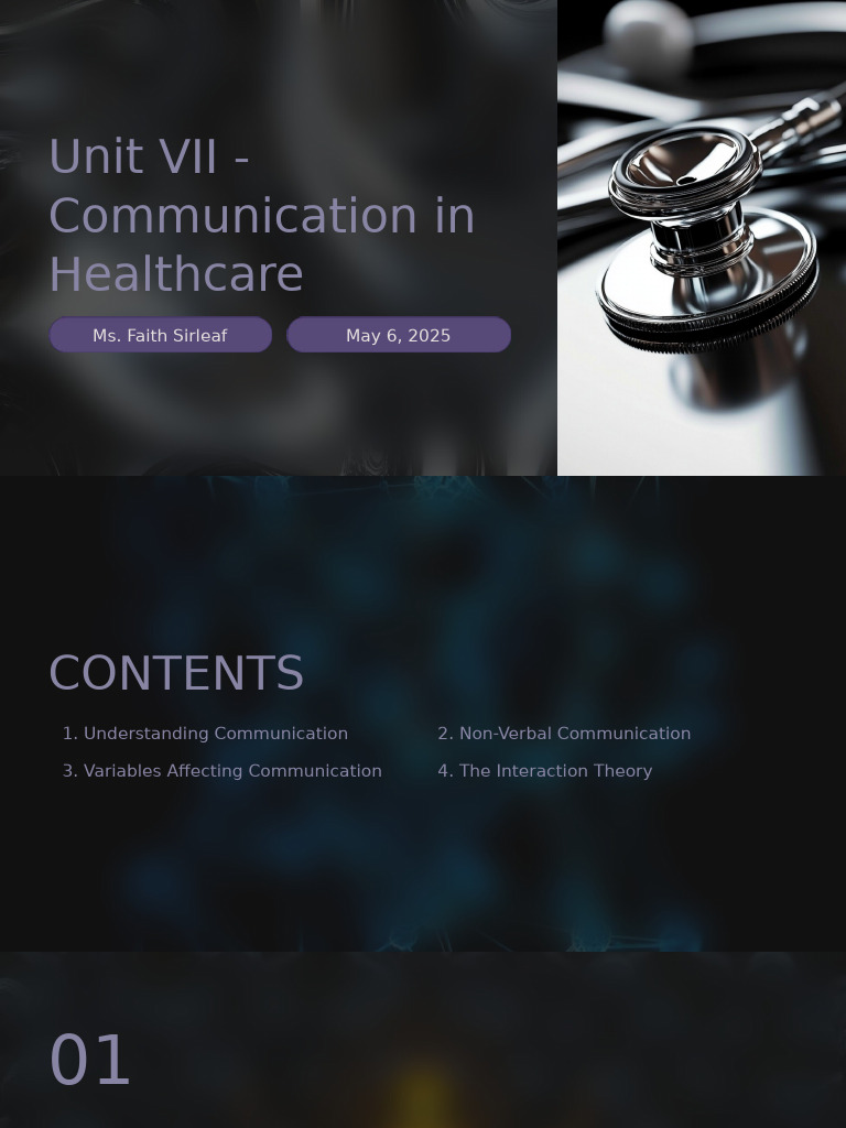 Effective Communication in Healthcare | PDF | Communication | Nonverbal ...