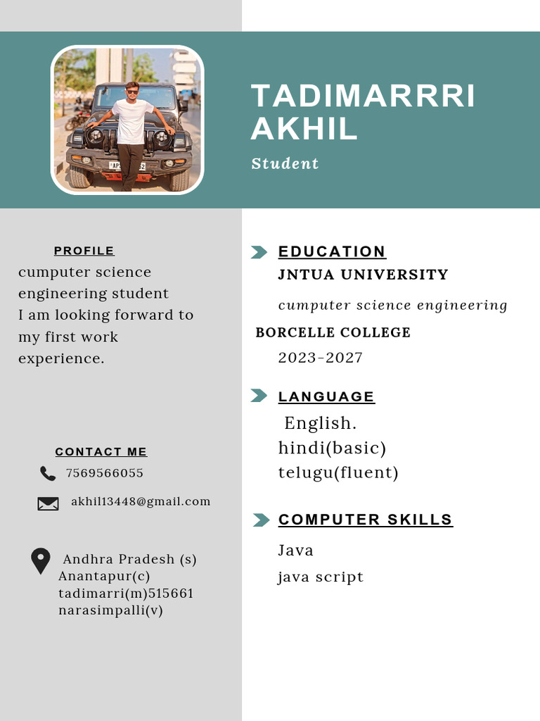 Computer Science Student Profile | PDF