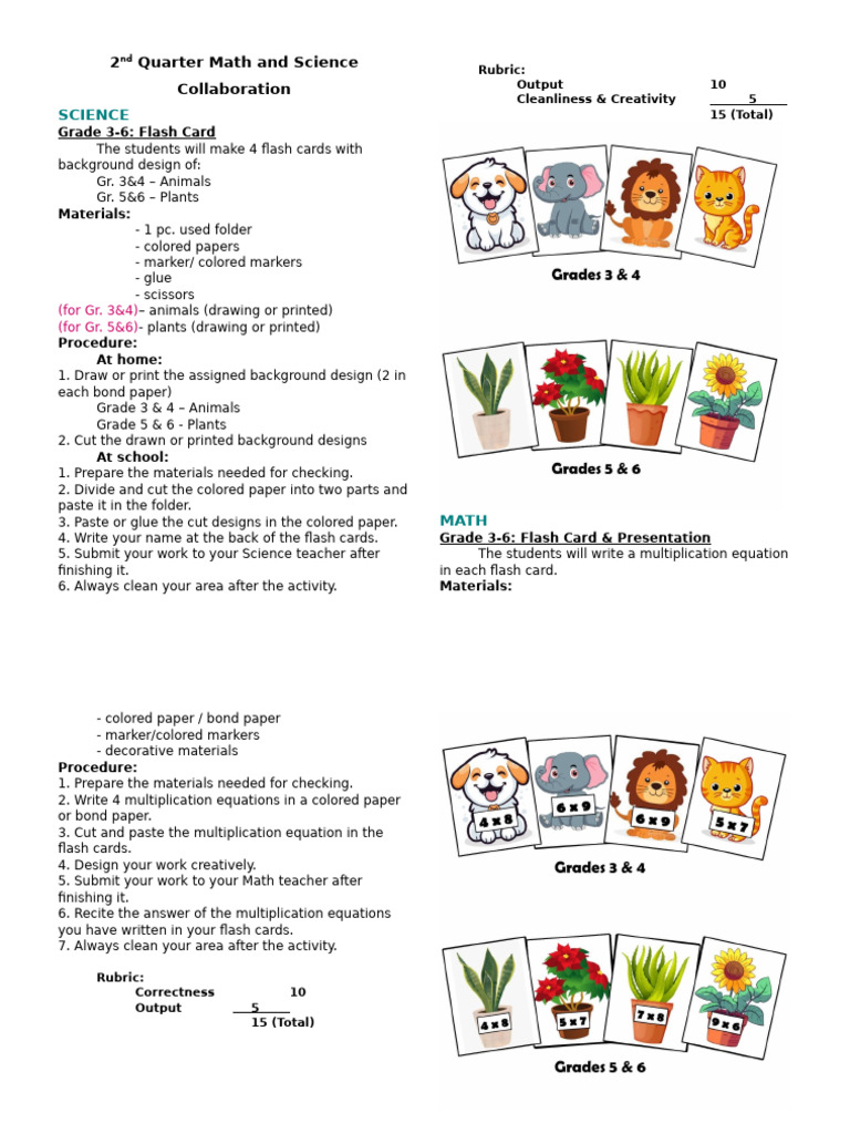 Math and Science PT Collab (2nd QTR) | PDF