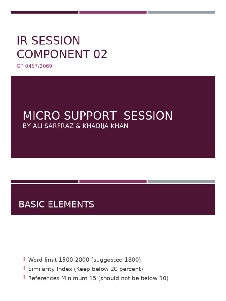 In House IR Session 0457 | PDF | Evaluation | Peer Review