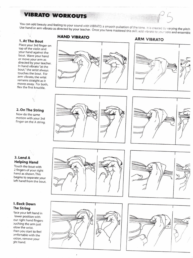 Violin Vibrato Techniques and Exercises | PDF