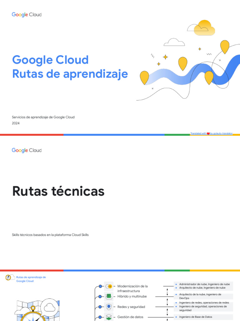 Rutas de Aprendizaje de Google Cloud 2 | PDF | Computación en la nube ...