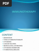 Download IMMUNOTHERAPY ppt by Pandiya Raja SN89403437 doc pdf