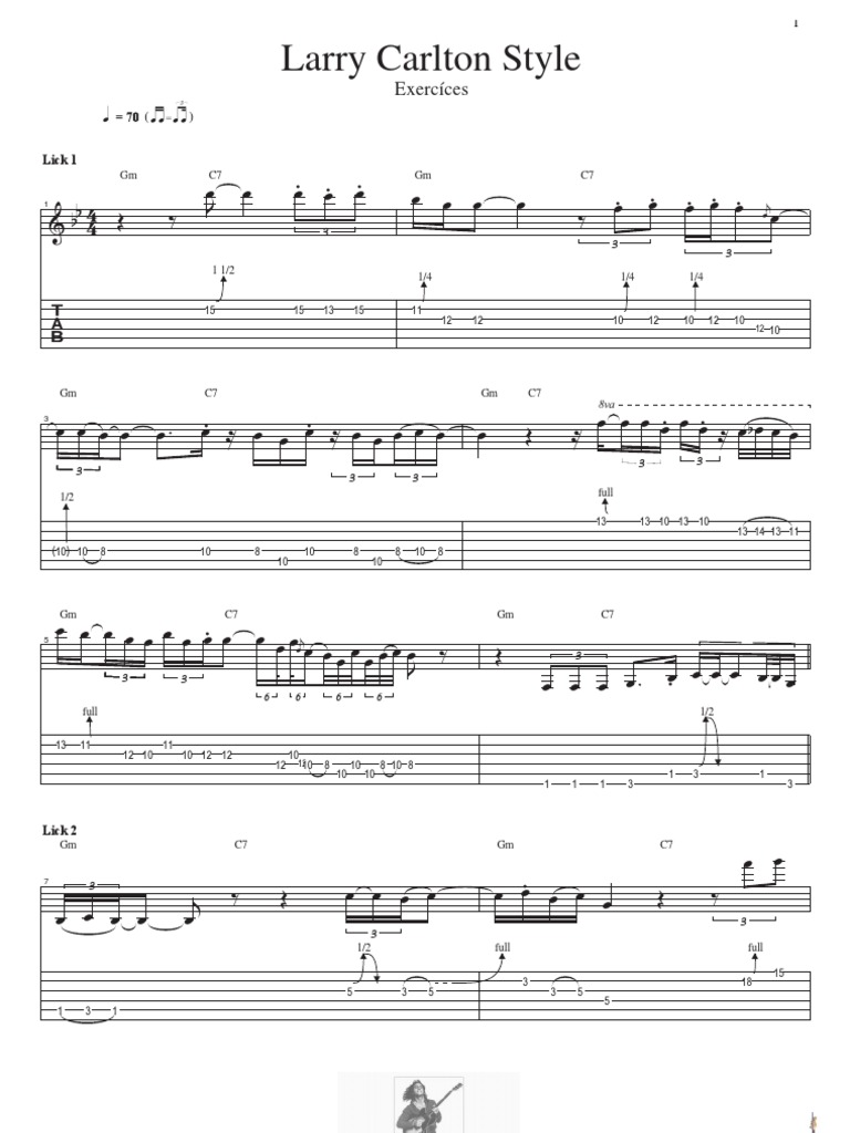 Larry Carlton Style - Licks-Part2 | PDF | Cooking, Food & Wine