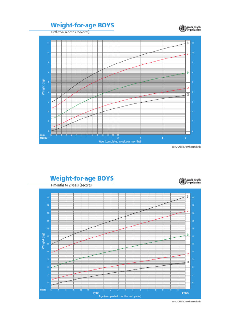 Boys Growth Chart WHO | PDF