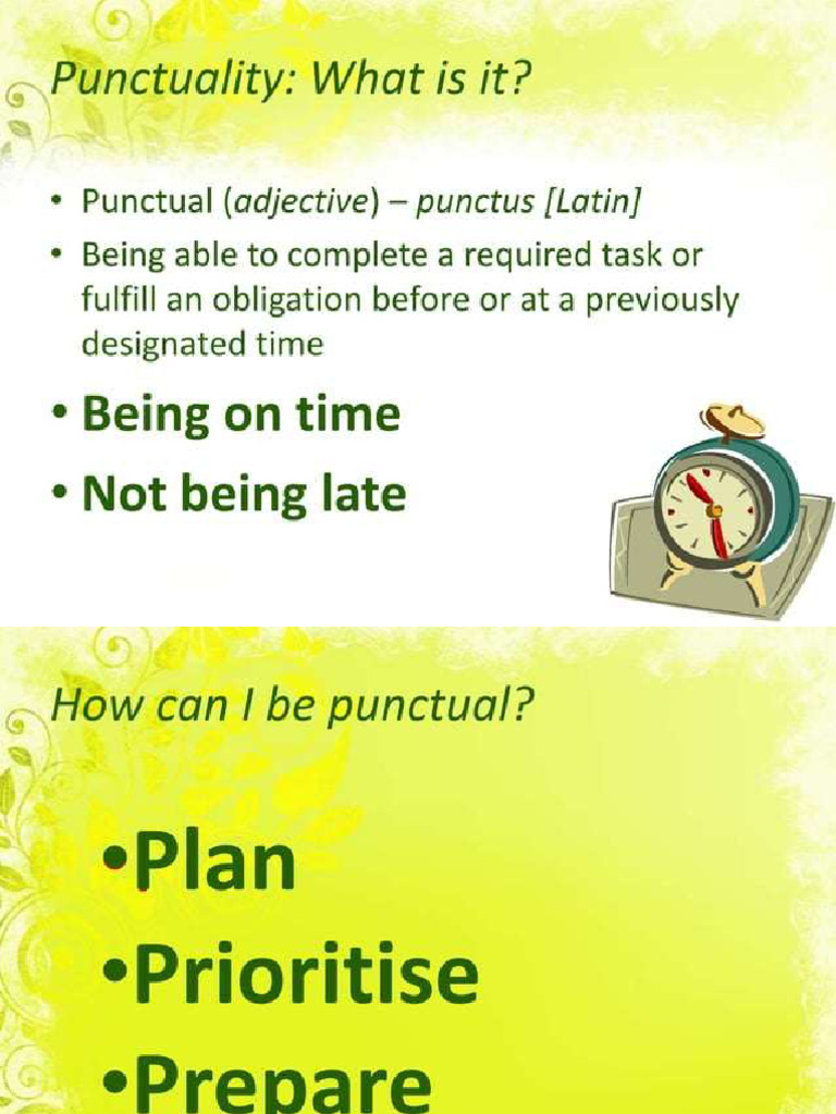 Punctuality | PDF