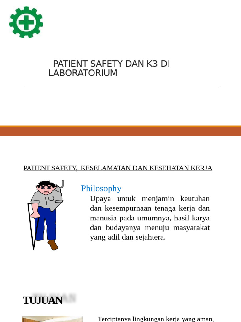 K3 dan Patient Safety di Laboratorium | PDF