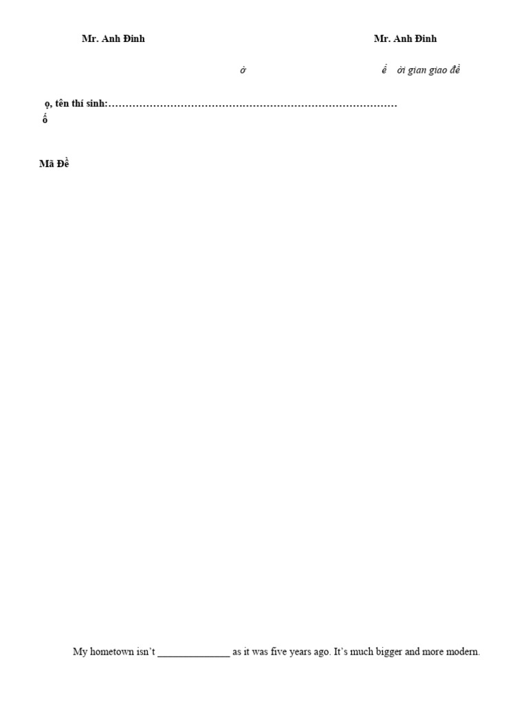 Grade 7 English Test Paper | PDF