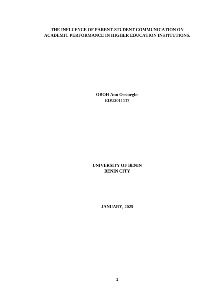 MY Project Work | PDF | Communication | Nonverbal Communication
