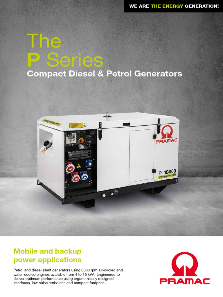 P Series Compact Diesel & Petrol Generators | PDF | Mains Electricity ...