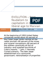 EVOLUTION – from feudalism to capitalism in the