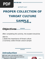 Throat Swab Collection Procedure Guide | PDF