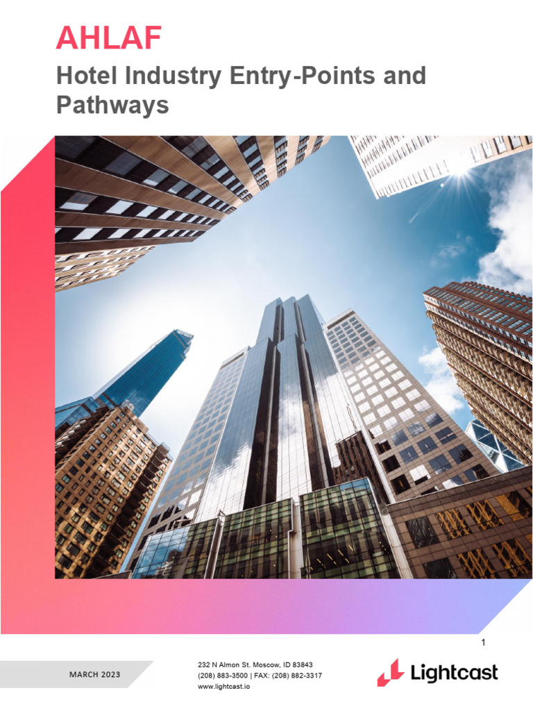 Hotel Industry Entry-Level Pathways | PDF | Employment | Wage