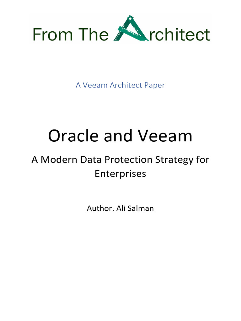 Veeam Backup Strategies for Oracle RMAN | PDF | Backup | Databases