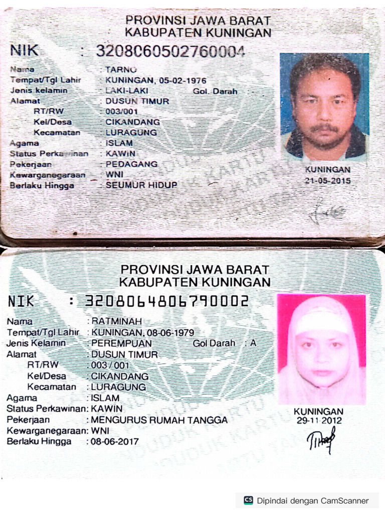 KTP Orang Tua - Anisa Dwi Utami | PDF