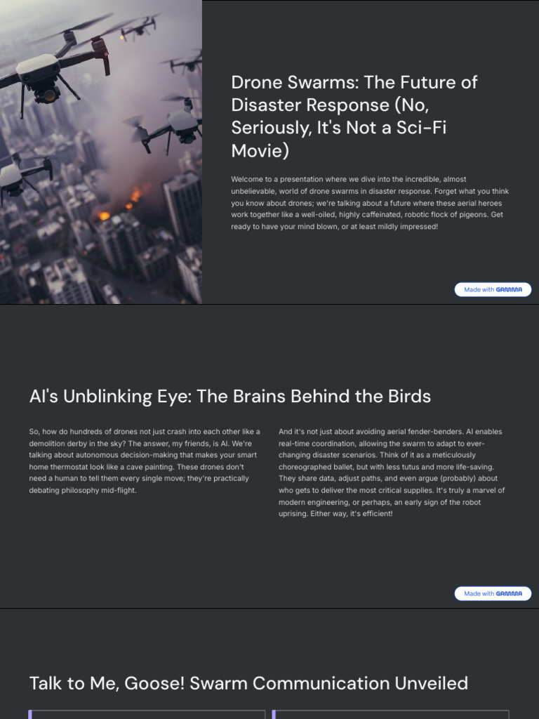 Drone Swarms The Future of Disaster Response No Seriously Its Not A Sci ...