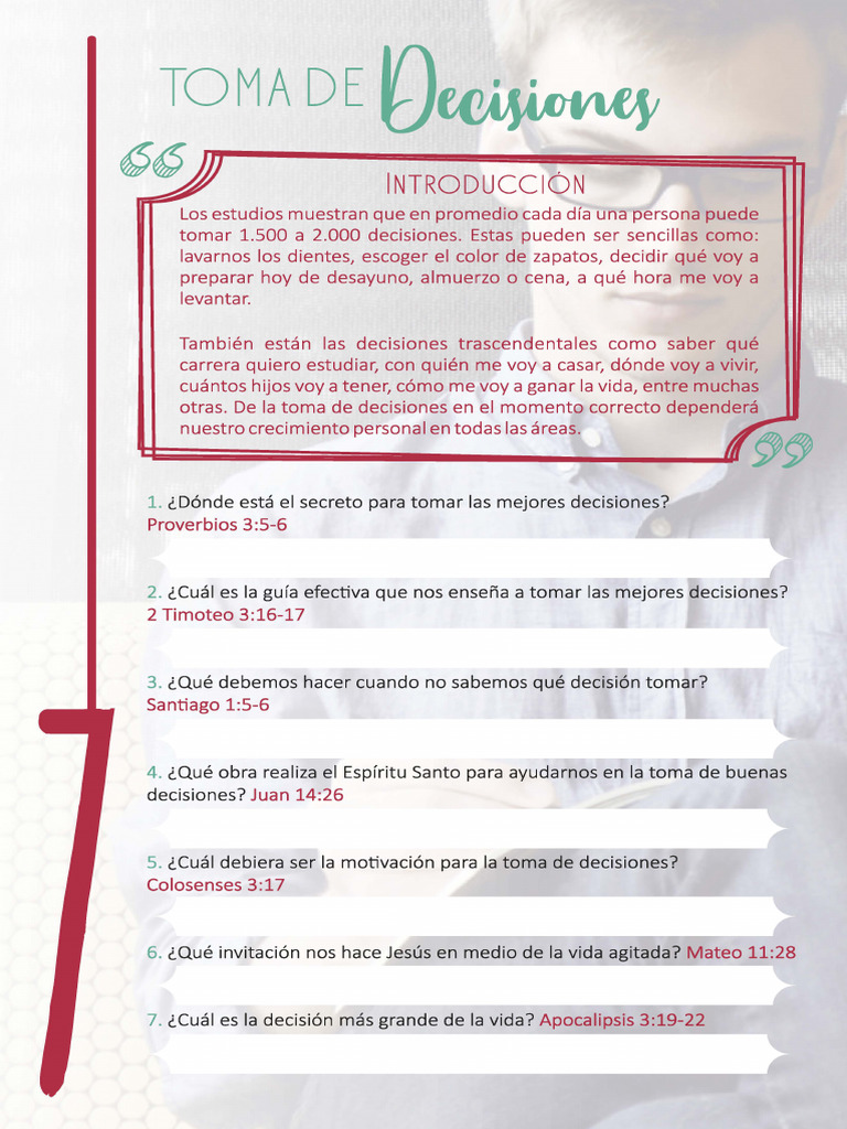 Guía Bíblica para Tomar Decisiones Sabias | PDF