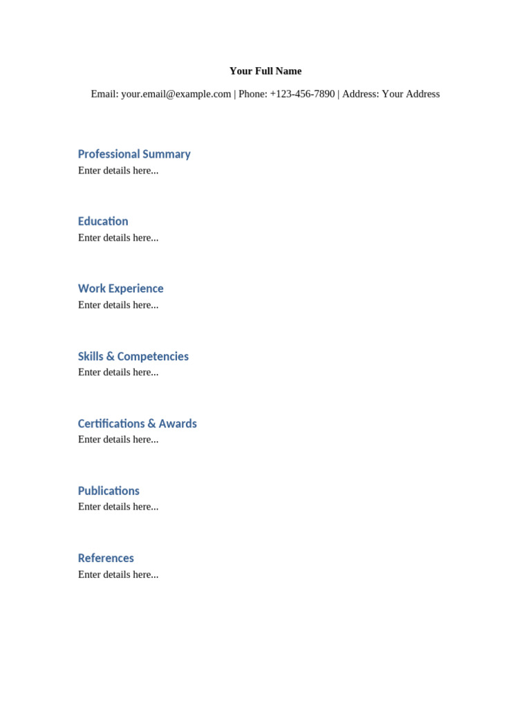 Chicago Resume Template Guide | PDF