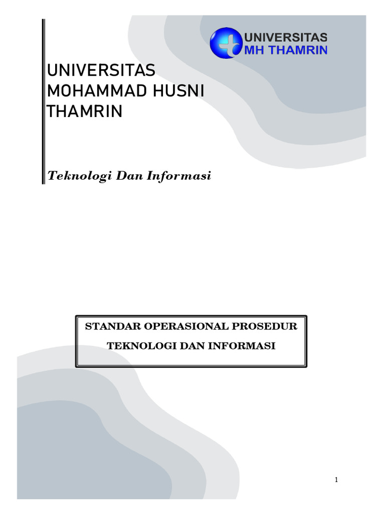 SOP Manajemen Server Universitas UMHT | PDF