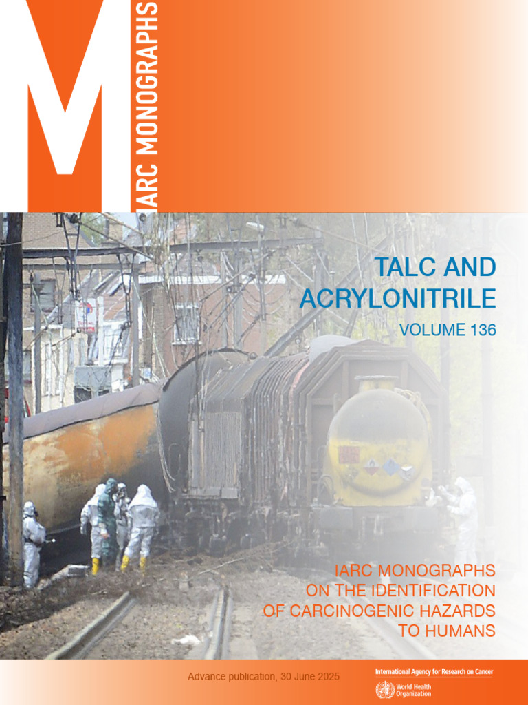 IARC Monograph 136: Talc & Acrylonitrile | PDF | Carcinogen
