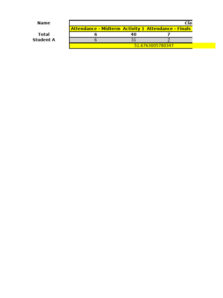 Student Grade Calculation Breakdown | PDF