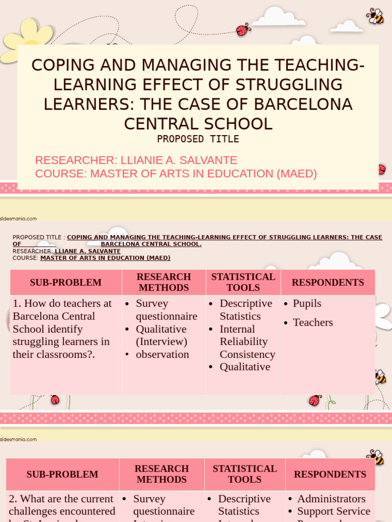 Template For Title Defense | PDF | Qualitative Research | Cognition