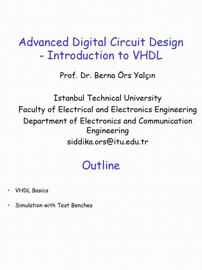 VHDL Basics and Circuit Simulation Guide | PDF | Vhdl | Reserved Word