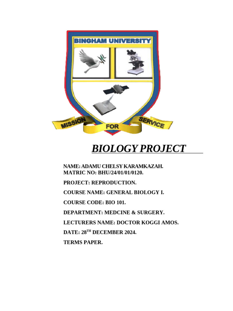BIOLOGY PROJECT - Docx Chelsy - Docx TM | PDF