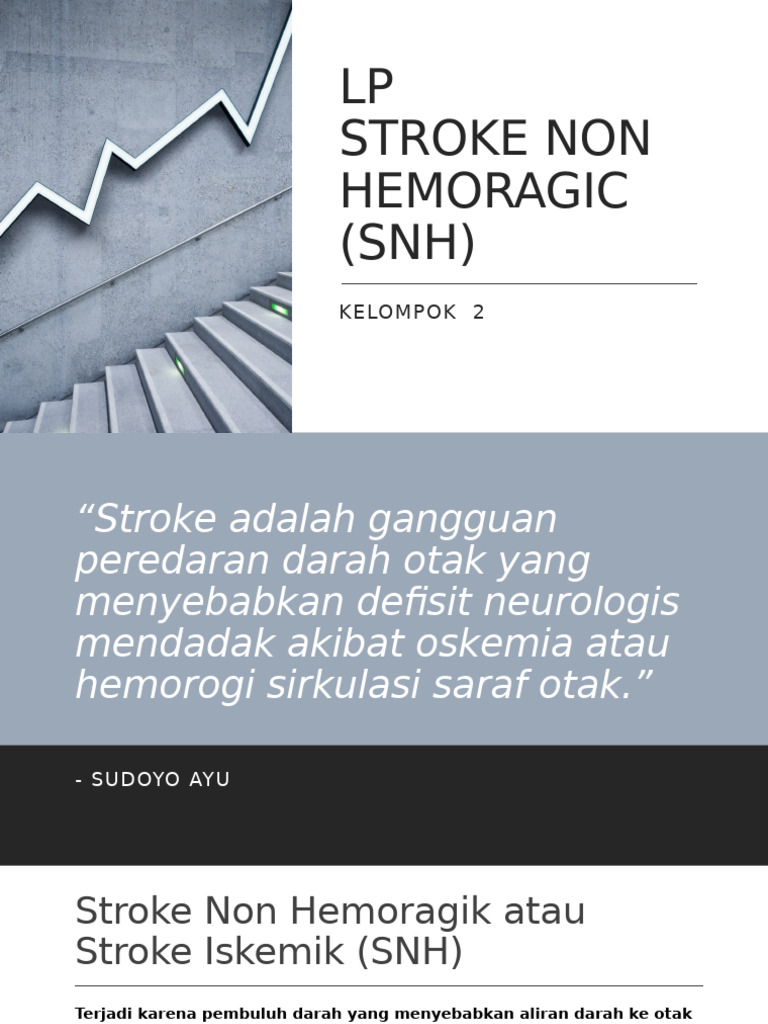 Stroke Non Hemoragik: Gejala dan Penanganan | PDF