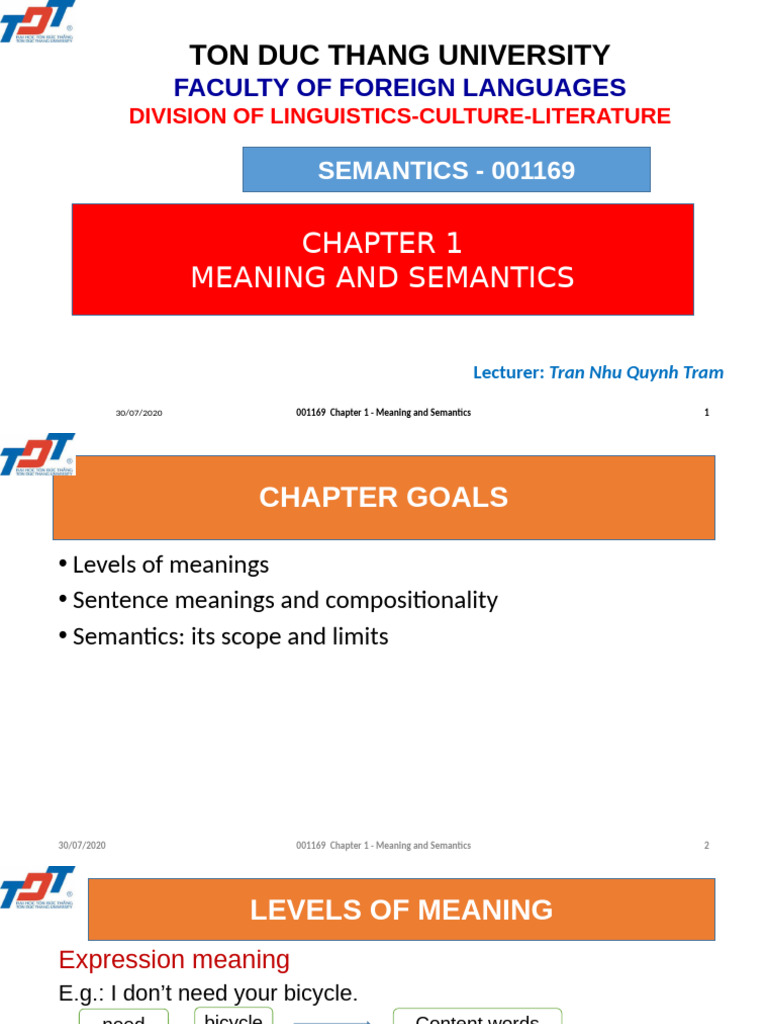 Understanding Meaning and Semantics | PDF | Semantics | Phrase