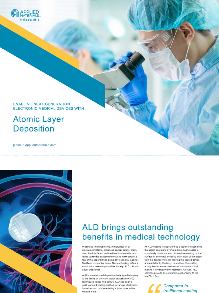 ALD For Medical Application - Picosun | PDF