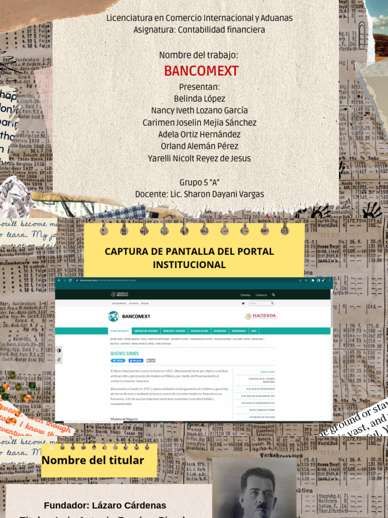 Bancomext: Financiamiento Comercio Exterior | PDF | México | Exportaciones