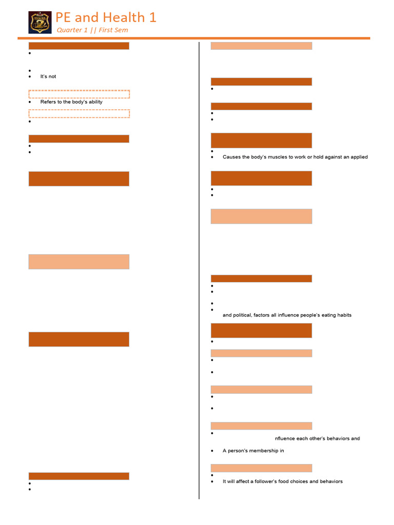 Understanding Physical Fitness Components | PDF | Physical Fitness ...