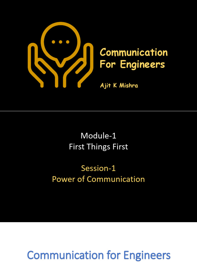 Essential Communication Skills for Engineers | PDF | Communication ...