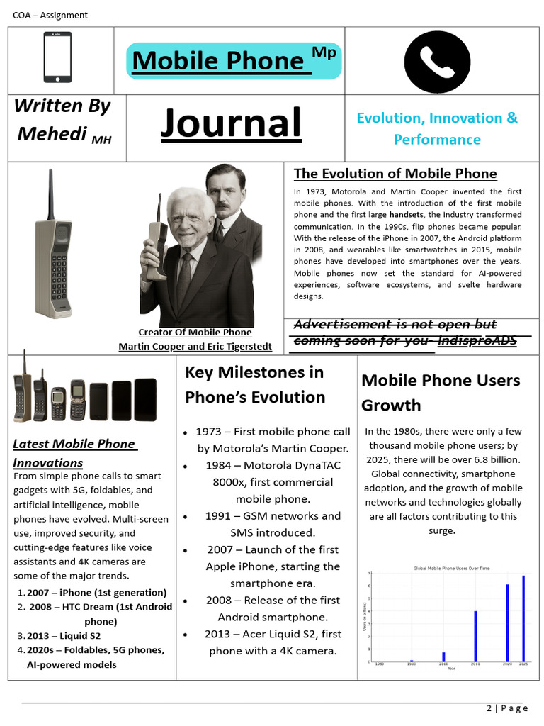 Mobile Phone Evolution and Innovations | PDF | Smartphone | Mobile Phones