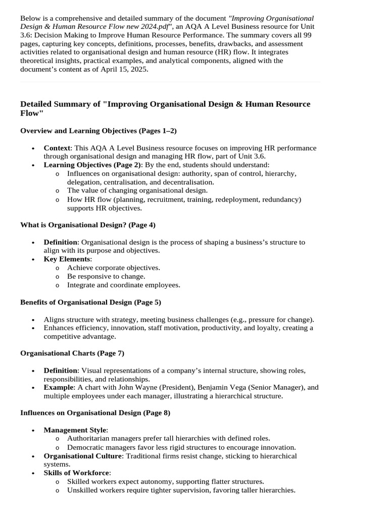 Below Is A Comprehensive and Detailed Summary of The Document | PDF ...