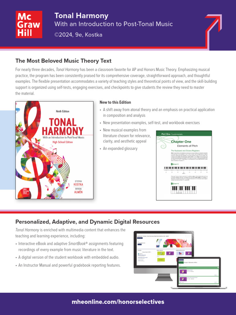 Tonal Harmony: 9th Edition Overview | PDF | Chord (Music) | Melody