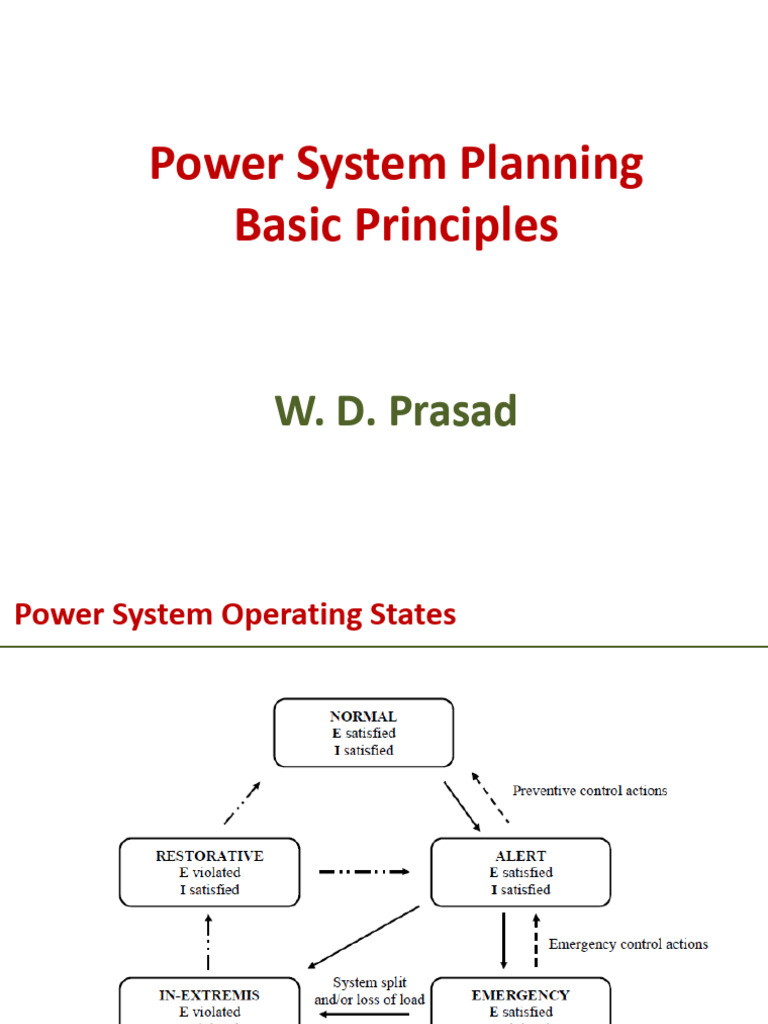 Power System Planning Principles | PDF