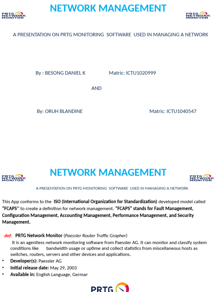 Network Management | PDF | Computer Network | Databases