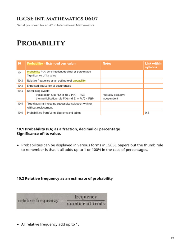 Probability | PDF